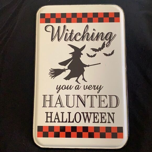 Tin Halloween Wall Decor Witch - Picture 1 of 6